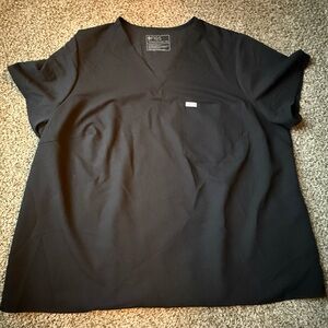 FIGS Black scrub top plus size 5XL